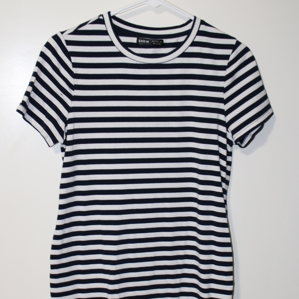 Striped maternity dress